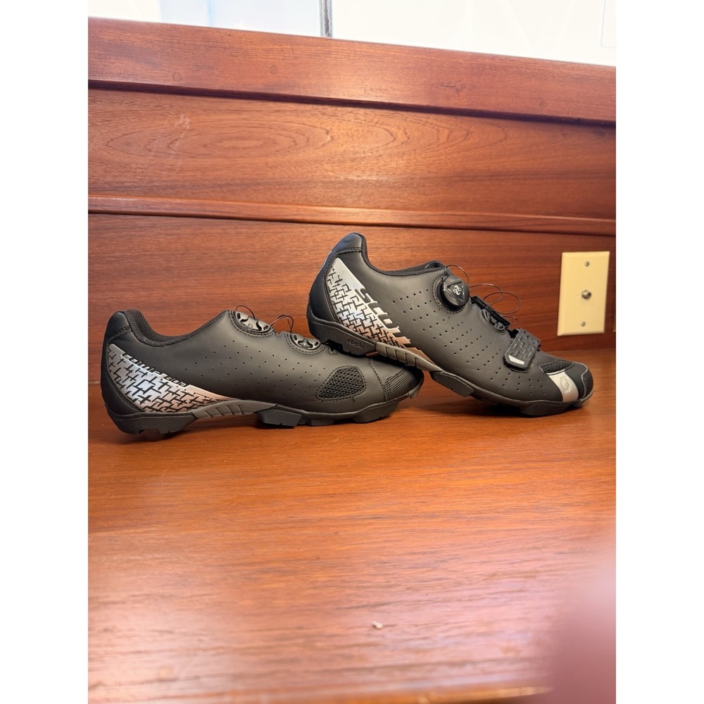SCOTT MTB Comp BOA Mountain Bike Shoes Black Silver Men's Size US 9 / EU 42.5 NE